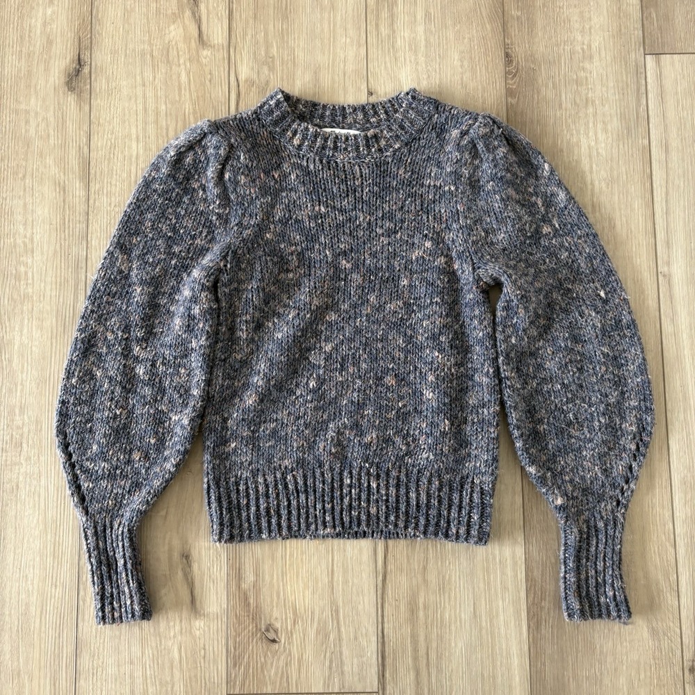 Madewell‎ Pleat-Shoulder Pullover Multicolored Sweater Women's Size XS